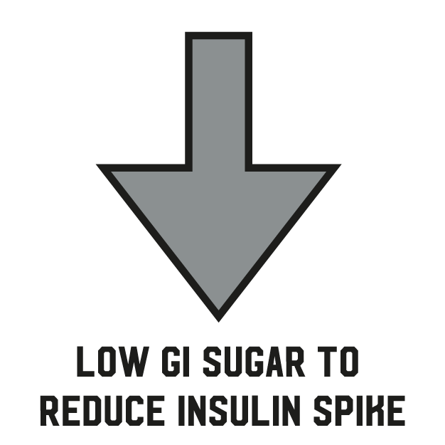 low gi sugar to reduce insulin spike