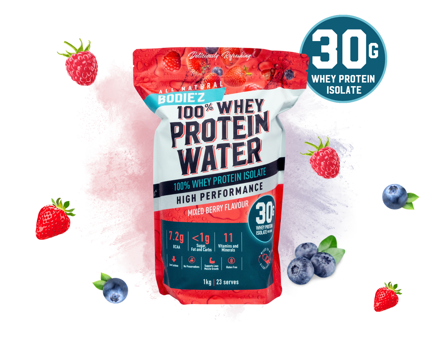 Bodiez 100% Whey Protein Water Mango Passion 290g main image 1