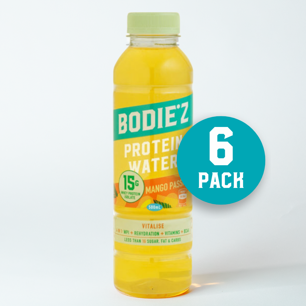 BODIE*Z Vitalise Protein Water Mango Passion 500ml 6 Pack